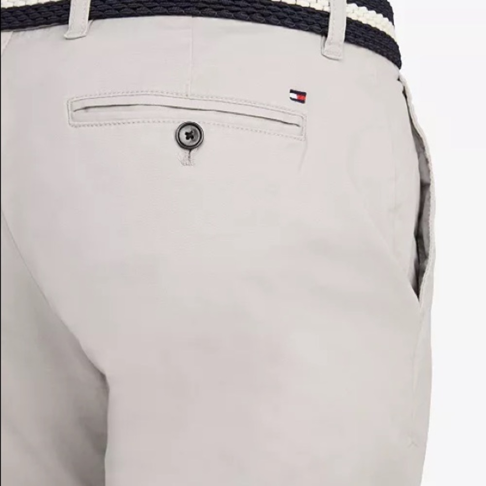 Tommy Hilfiger Chinos Pants 34 waist 30 length Gray Flat Front New with Tags - Picture 6 of 10